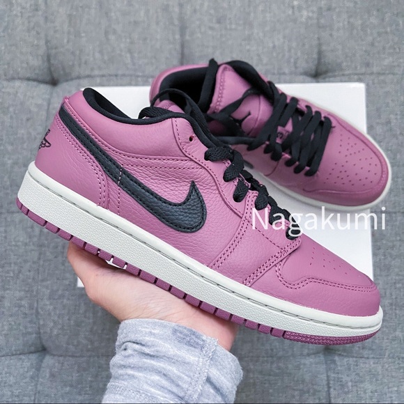 Jordan Shoes - 💜 Nike Air Jordan 1 Low berry shoes 🍇